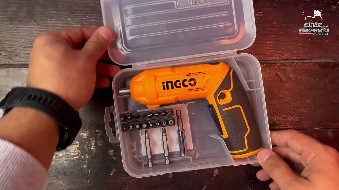 مفك إنجكو 4 فولت ingco 4v قوة صغيرة في حجم صغير!