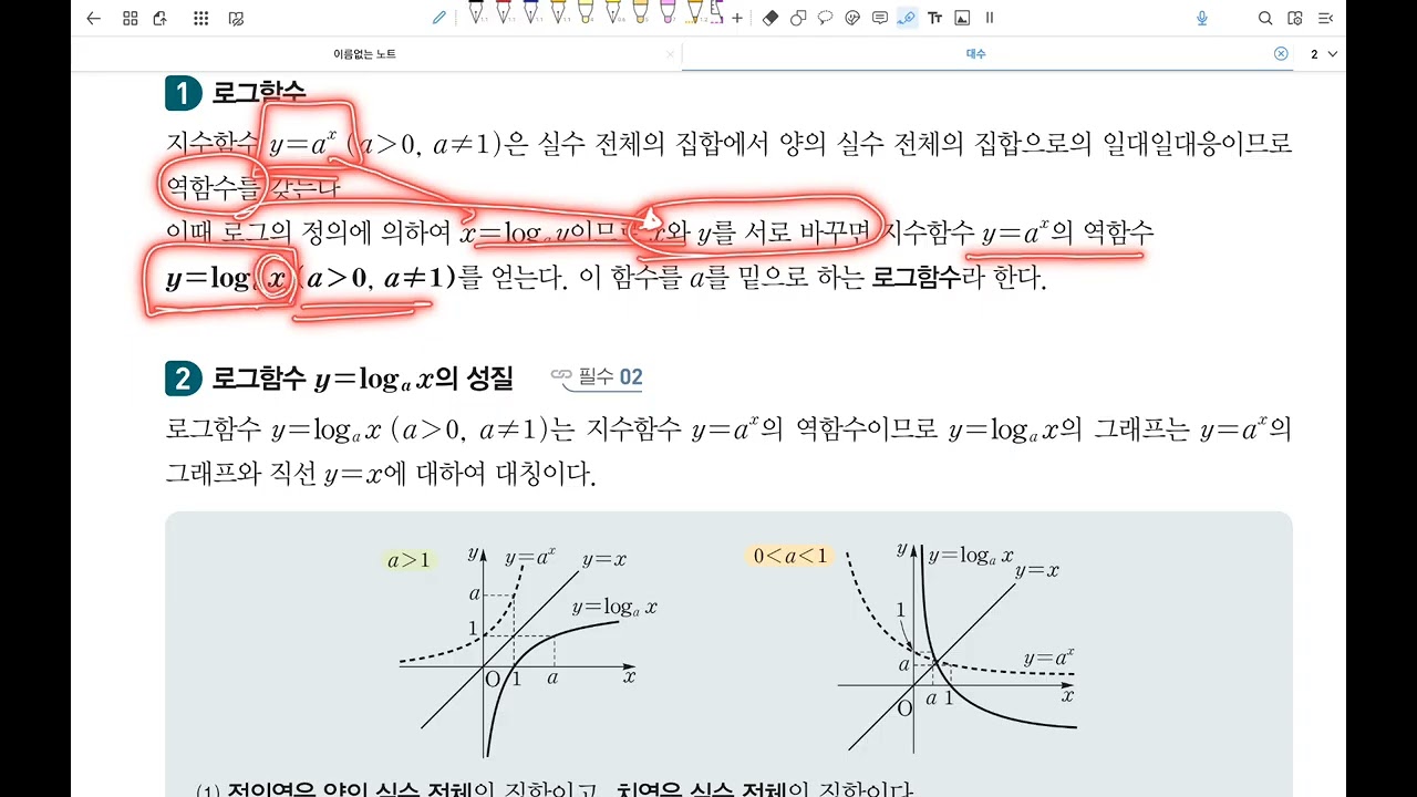 1-4_(1) 로그함수의 뜻과 그래프 [개념]