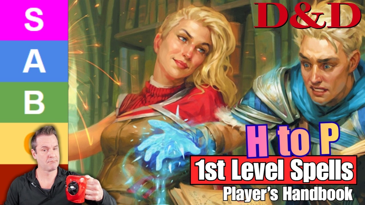 D&D: 1st Level Spells H to P - PHB