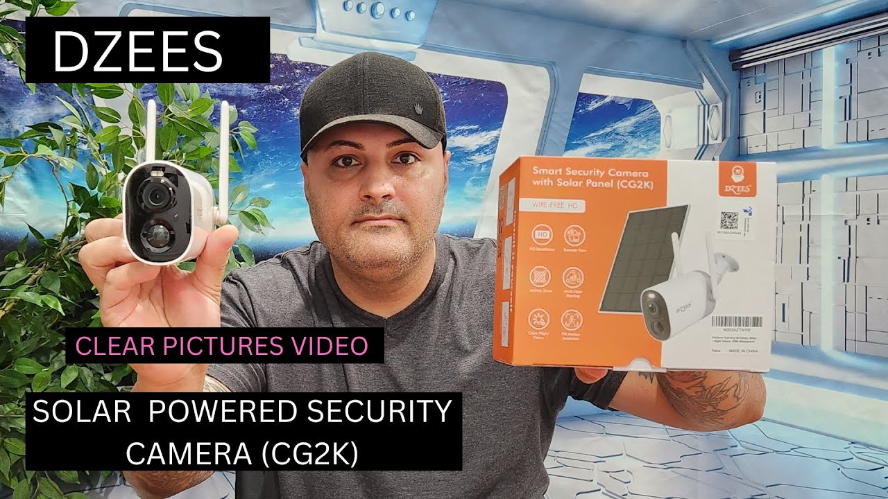 DZEES SOLAR POWER SECURITY CAMERA NICE IMAGES AND VIDEO IT TAKES