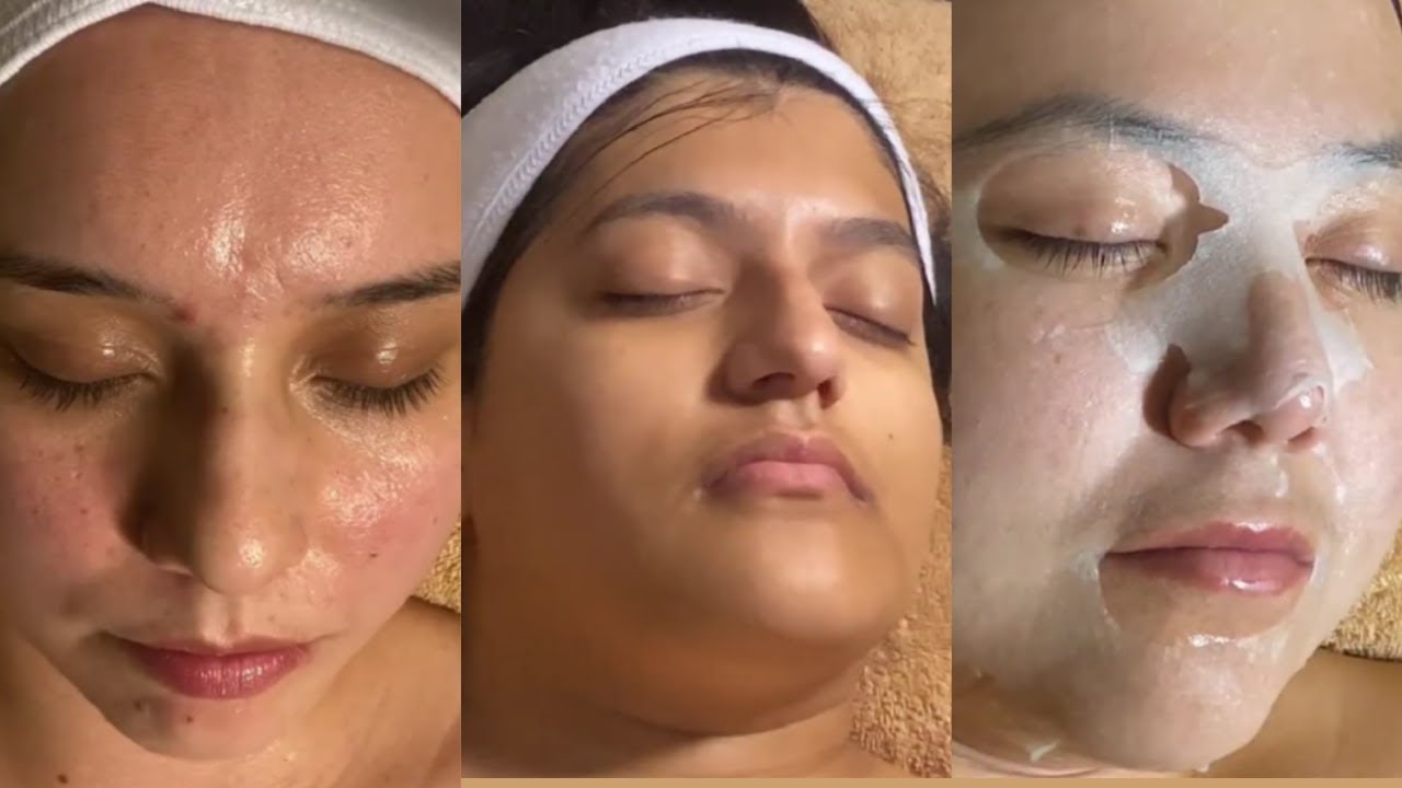 1 hour of relaxing facial treatments to help you fall asleep
