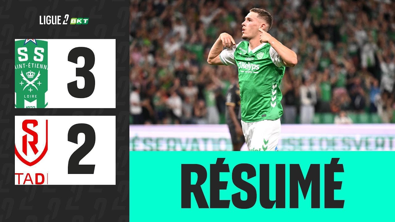 AS SAINT-&Eacute;TIENNE - STADE DE REIMS (3-2) - 6&egrave;me journ&eacute;e - Ligue 2 BKT 25/26