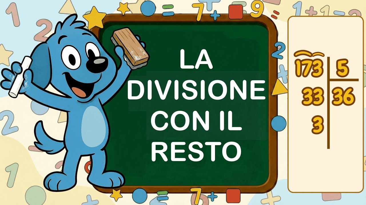 La divisione con il resto per bambini – Scuola primaria | Totù spiega facile