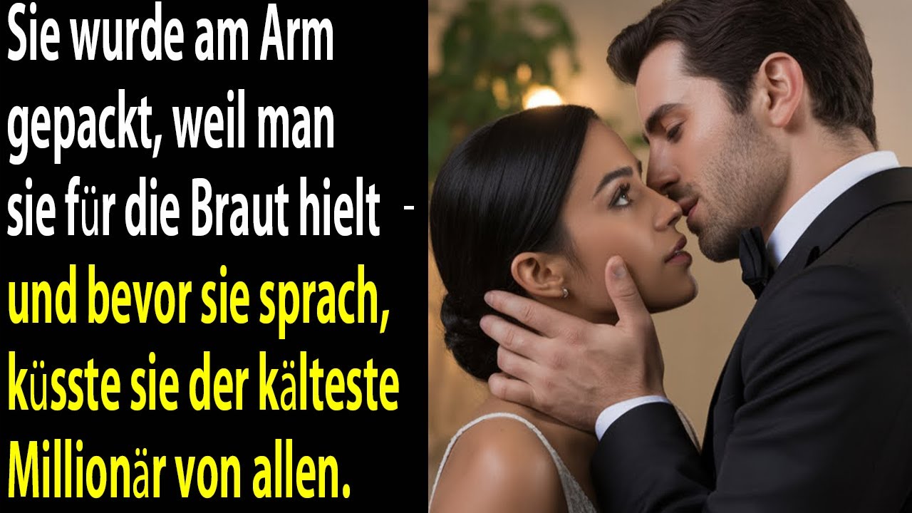 Man hielt sie für die Braut – er packte ihren Arm und küsste sie, bevor sie ein Wort sagen konnte.