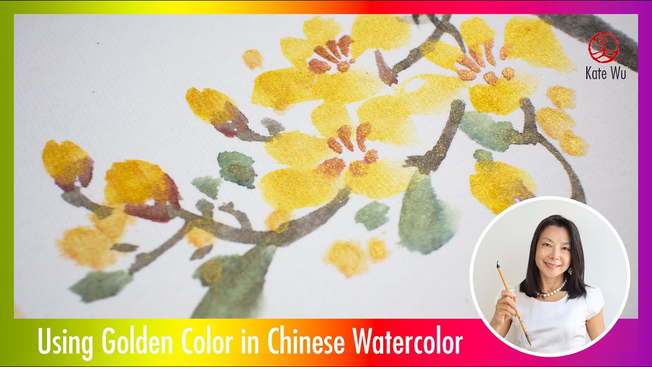 How to use golden color in Chinese Painting