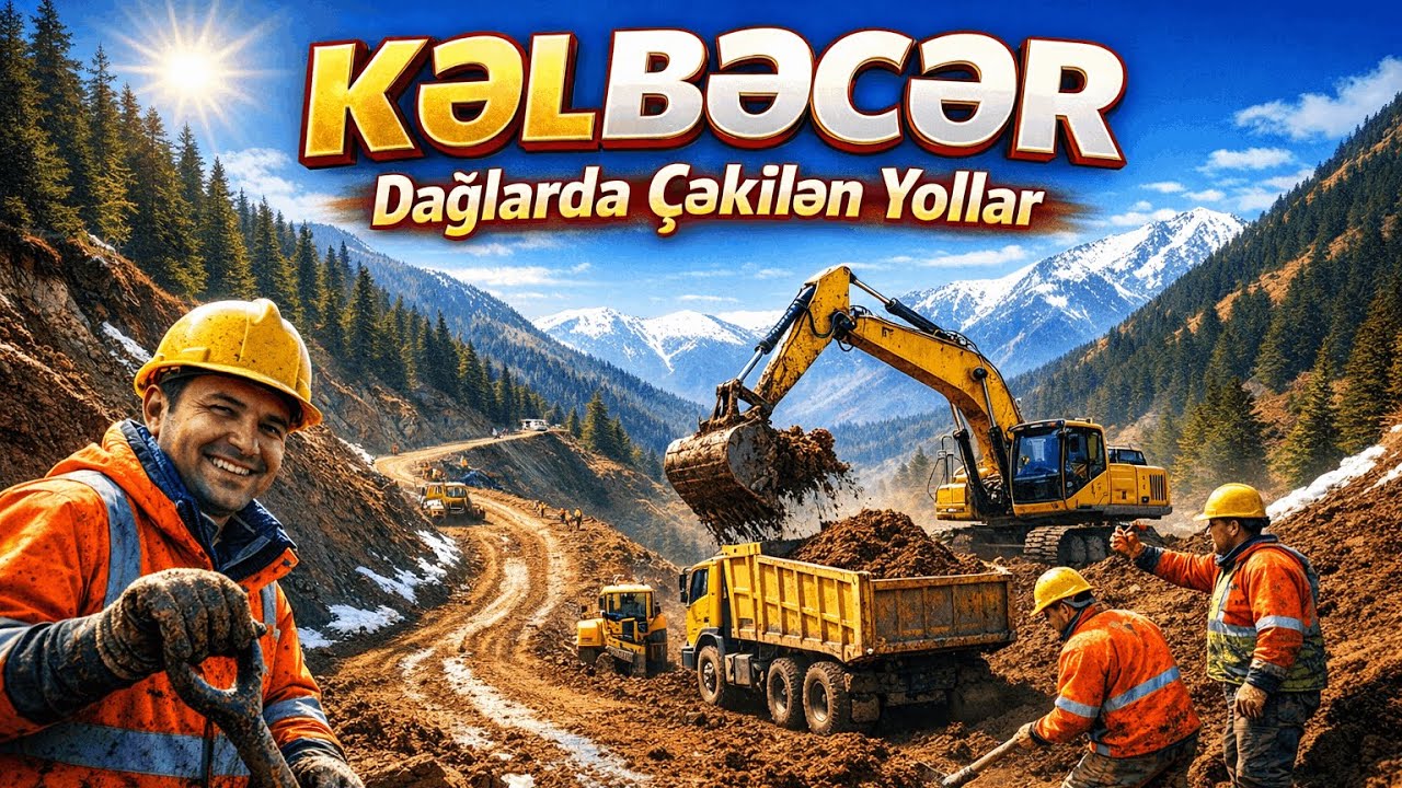Kəlbəcər Dağlarında Yollar Çəkilir. Ağdam - geniş tikinti işləri. Şuşa.