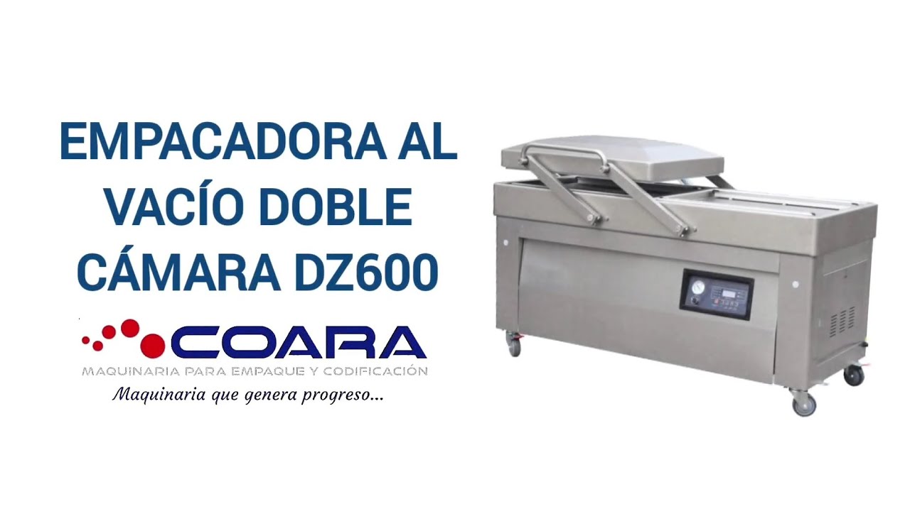 Empacadora al vacío doble cámara DZ600 Coara