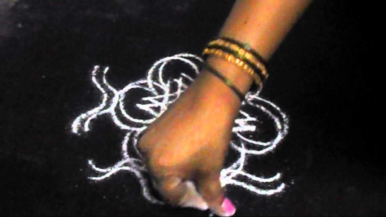 Double line rangoli kolam | Sudha Balaji