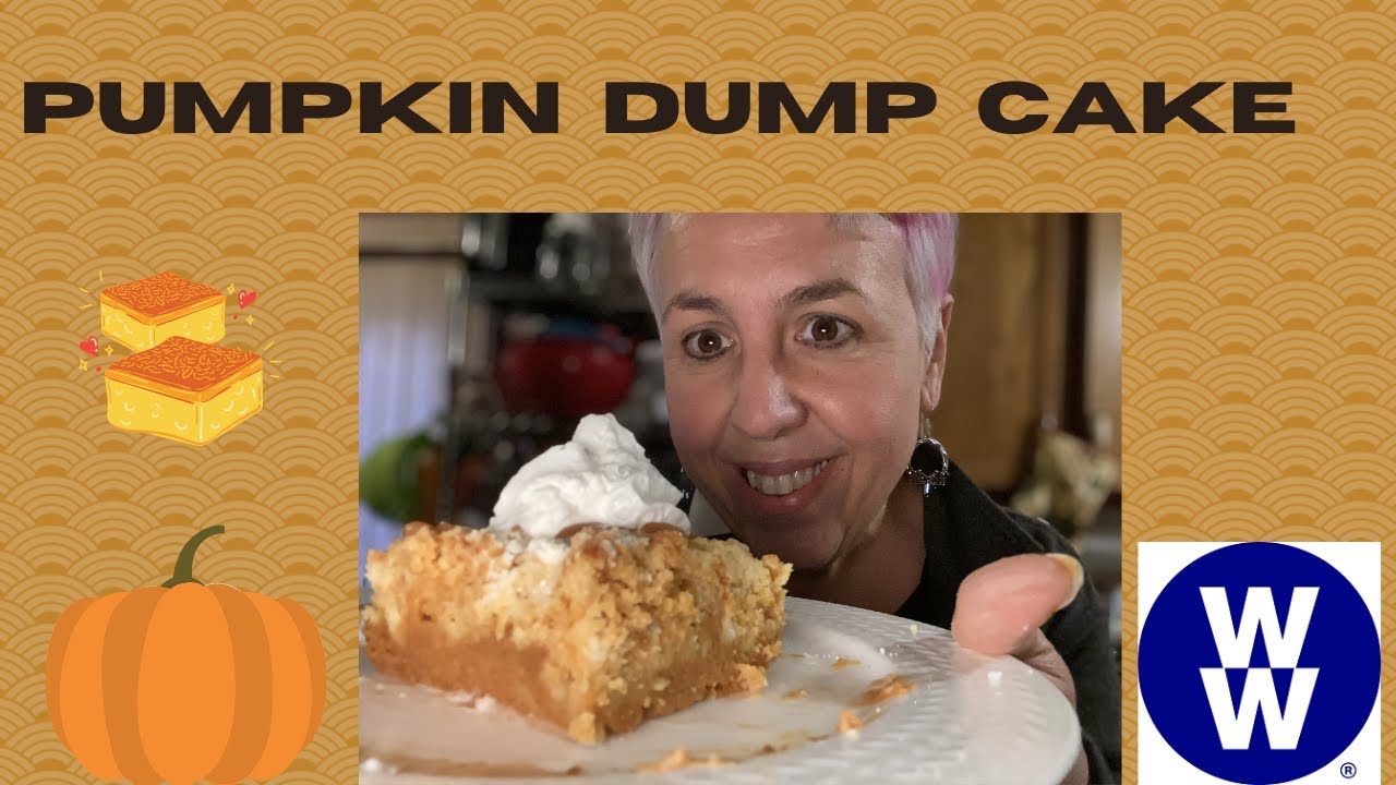 Pumpkin Dump Cake |  A Weight Watchers Dessert | Low Point Low Fat Dessert #weightwatchers#pumpkin
