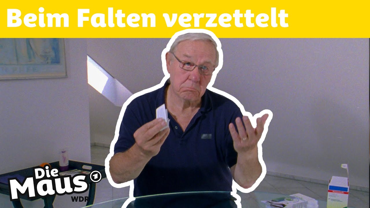 Wie faltet man einen Beipackzettel? | Die Maus | WDR