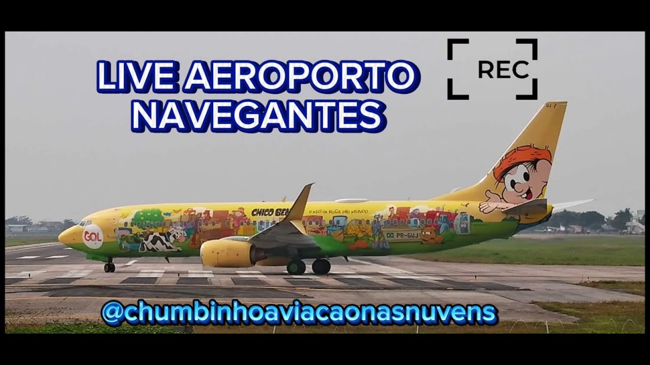 SBNF/ NVT - LIVE - CÂMERA AO VIVO 24H DO AEROPORTO DE NAVEGANTES VICTOR KONDER SANTA CATARINA -