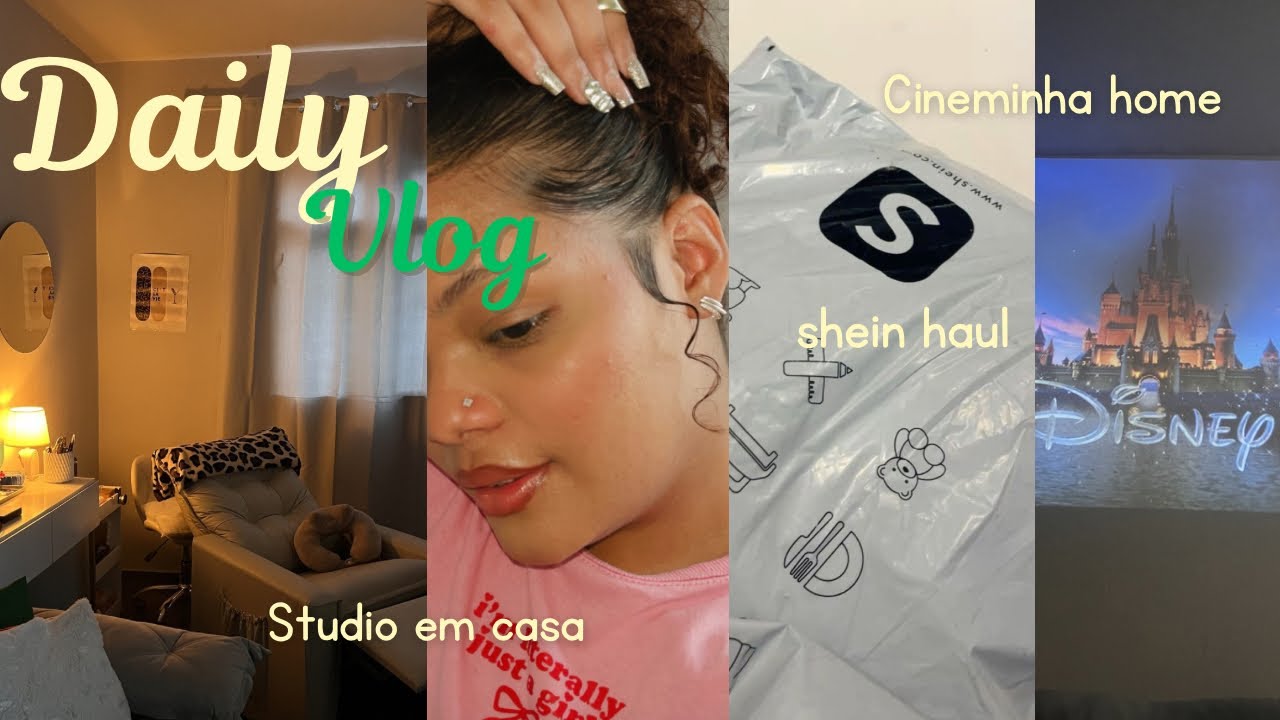 Vlog: Furei meu nariz em casa, comprinhas da shein,atualização do meu studio em casa
