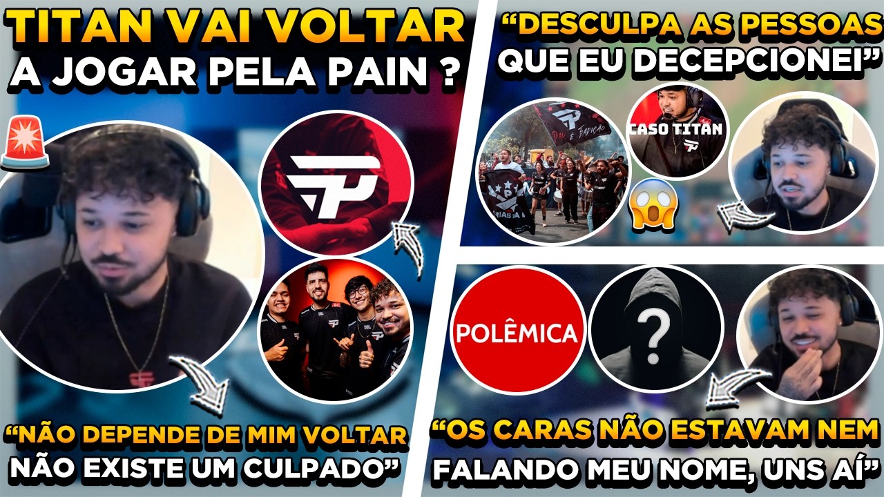 🚨 TITAN ABRIU LIVE, DESABAFOU SOBRE MÁ FASE DA PAIN, MARVIN, TRIGGER E PEDIU DESCULPA PRA TORCIDA