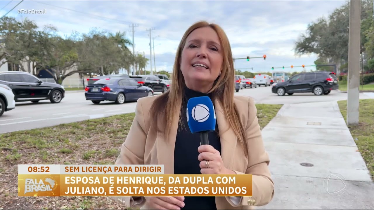 Mulher de Henrique, da dupla com Juliano, é libertada nos EUA