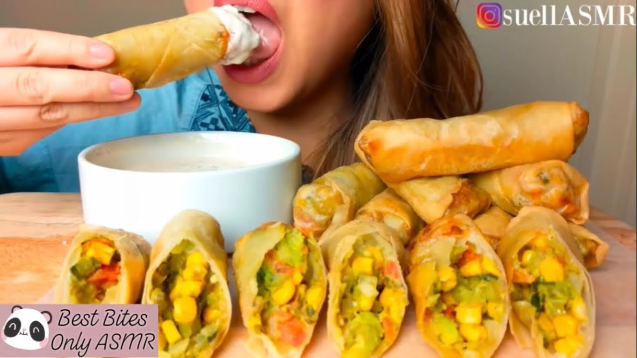Best Bites Only ASMR | Cheesecake Factory Avocado Egg Rolls and Ranch | suellASMR