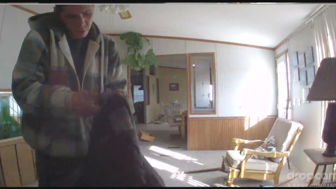 Homeowner watches man break into his home