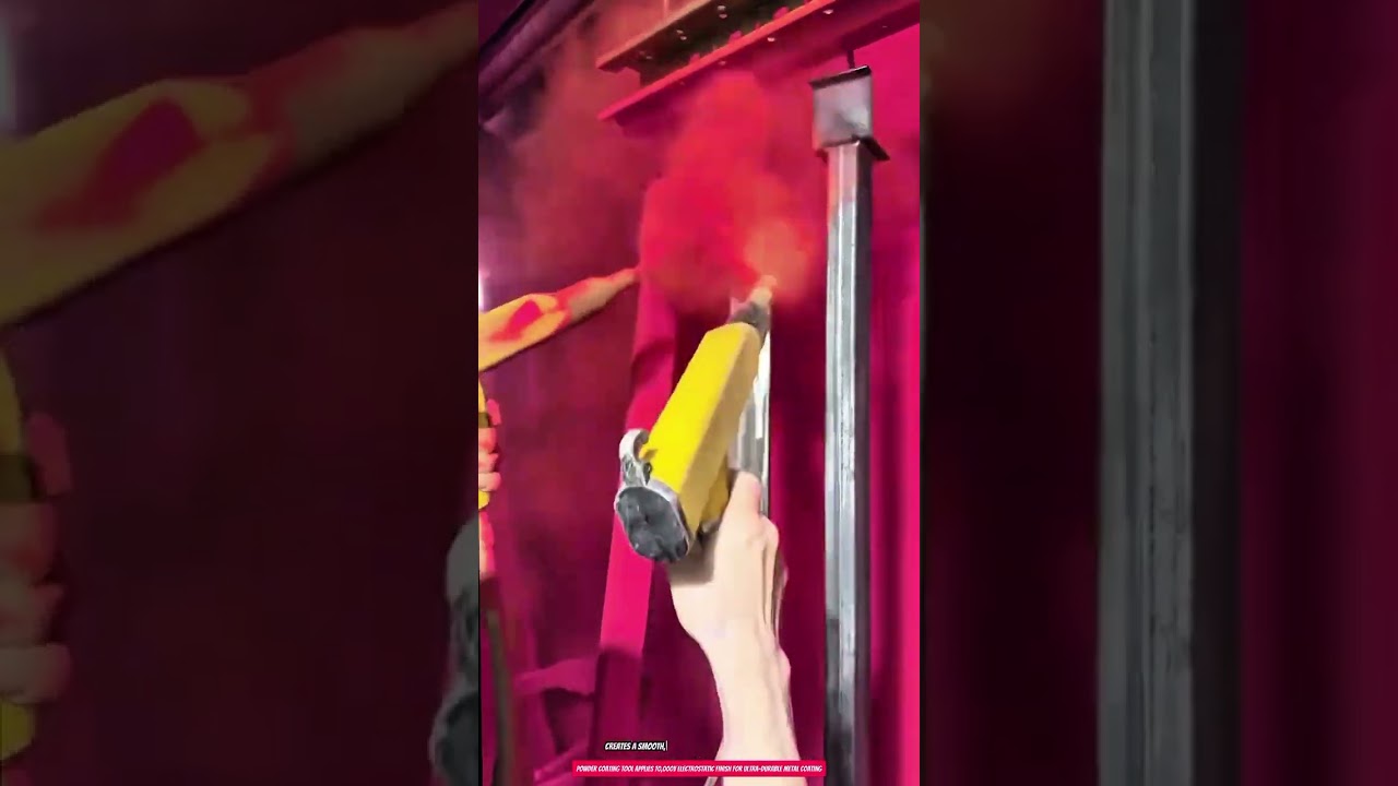 Powder Coating Tool Applies 70,000V Electrostatic Finish for Ultra-Durable Metal Coating