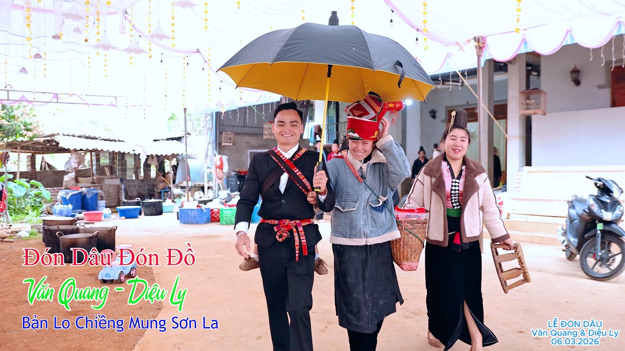 TOÀN CẢNH ĐÓN DÂU ĐÓN ĐỒ CHÚ RỂ VĂN QUANG CÔ DÂU DIỆU LY BẢN LO CHIỀNG MUNG SƠN LA #nssl