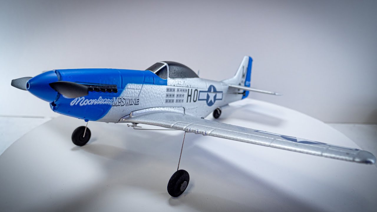 TopRcHobby RTF Mini Warbirds. P51 Blue nose review