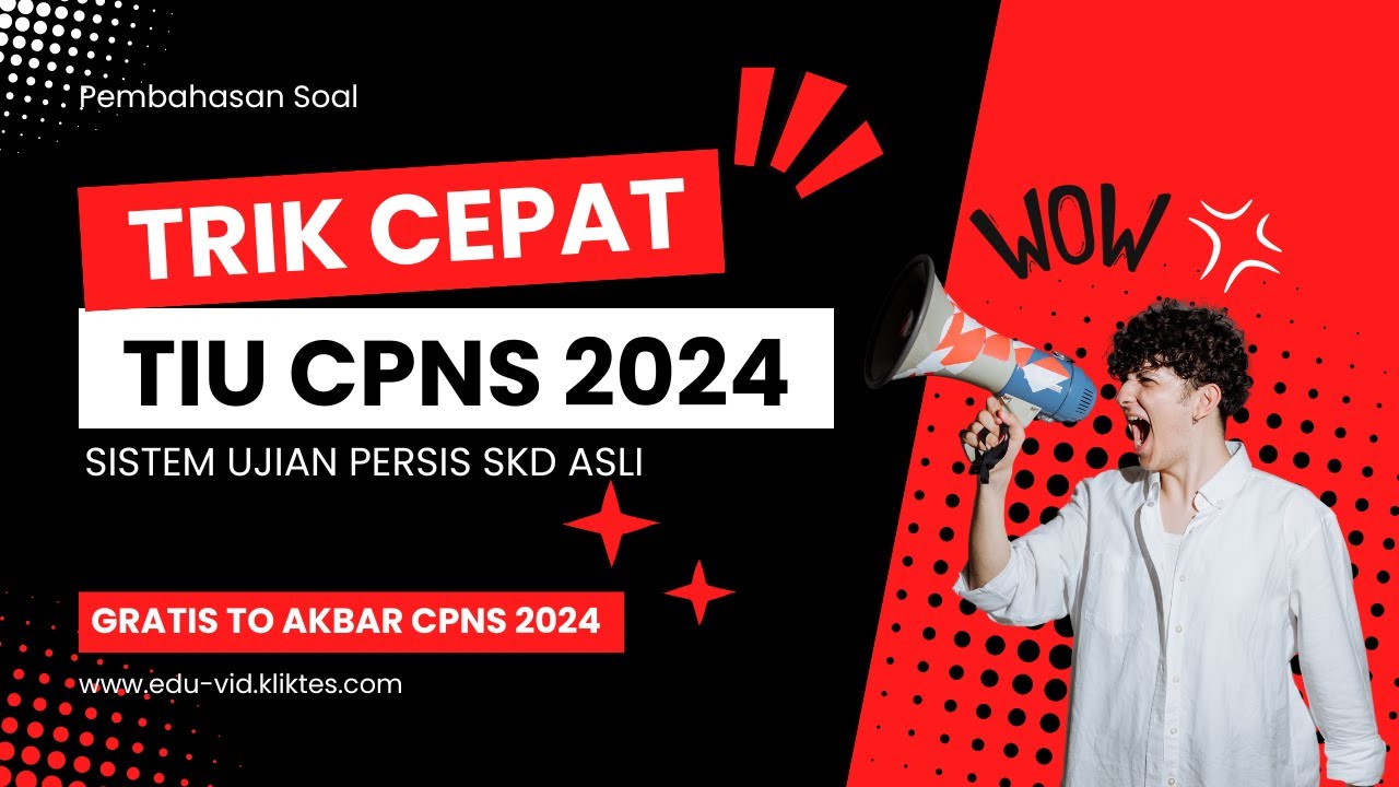 TRIK CEPAT SOAL TIU CPNS 2024 #soaltescpns #cpns #kedinasan #2024