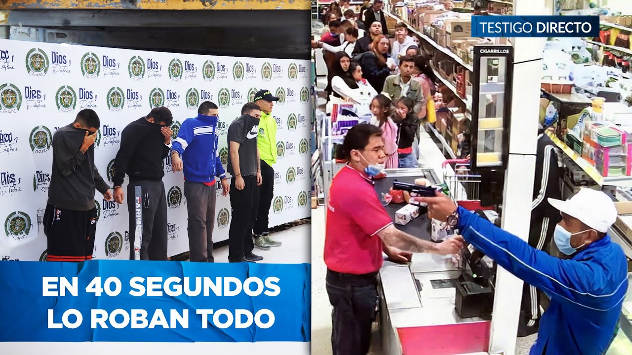 ¡ALERTA en Bogotá! Así 'Los del Cierre' ROBAN supermercados en MENOS de 1 MINUTO