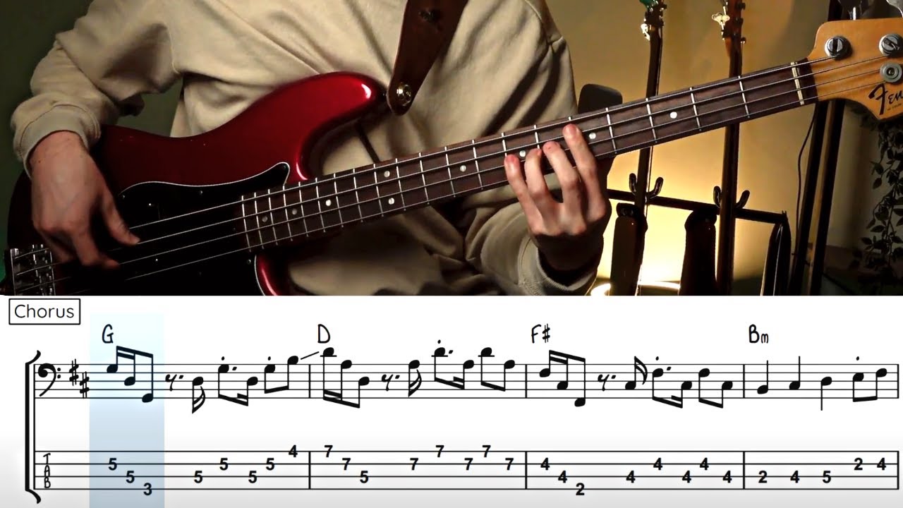 Hotel California Bass Lesson (with Tab & Backing Track)