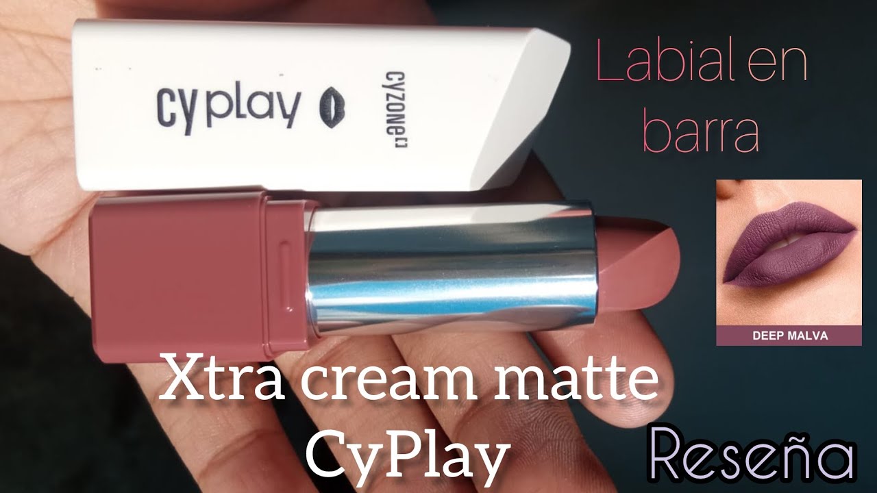 labial en barra. Xtra cream matte CyPlay. en el tono Deep Malva . #cyzonelovers  #lipsticklover