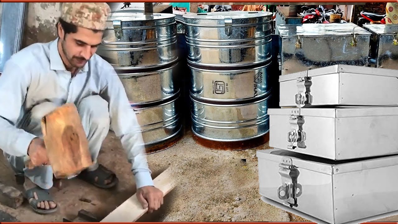 Amazing Skills of Making Metal Trunk | How Trunk are Made in Factory | Storage Trunk Making Process