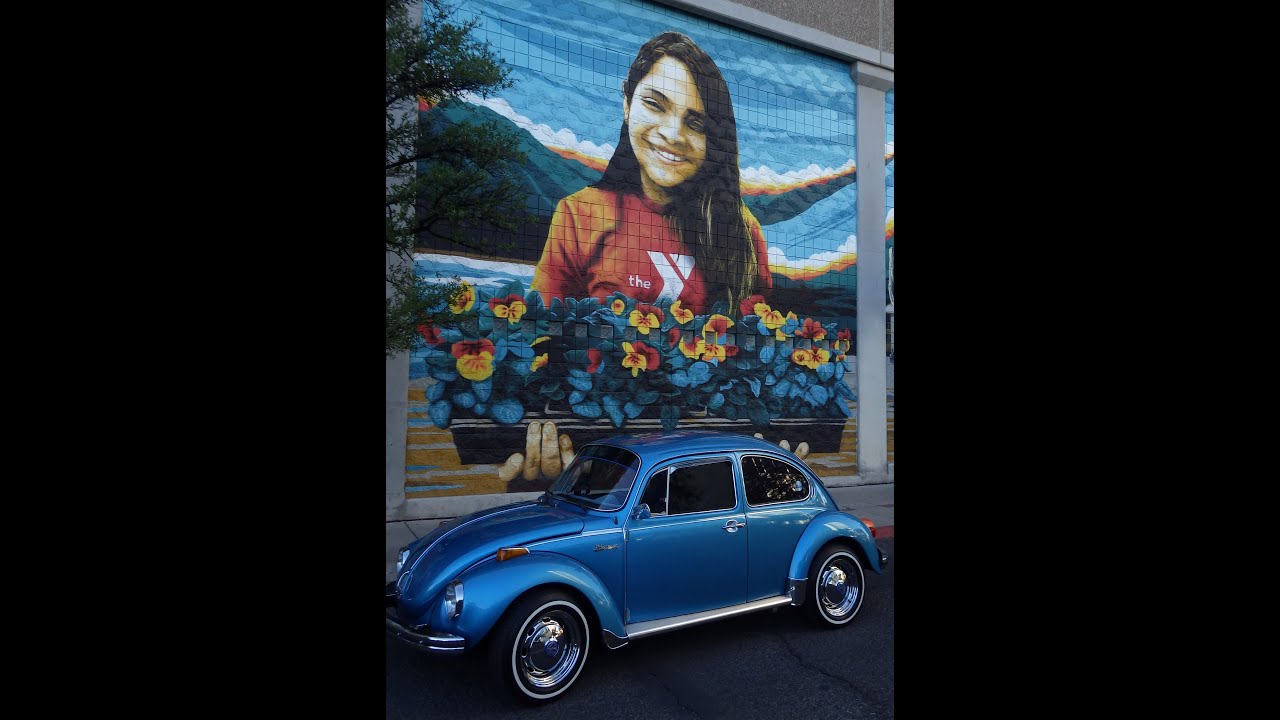 1973 VW Super Beetle Easter Morning Mural Cruise