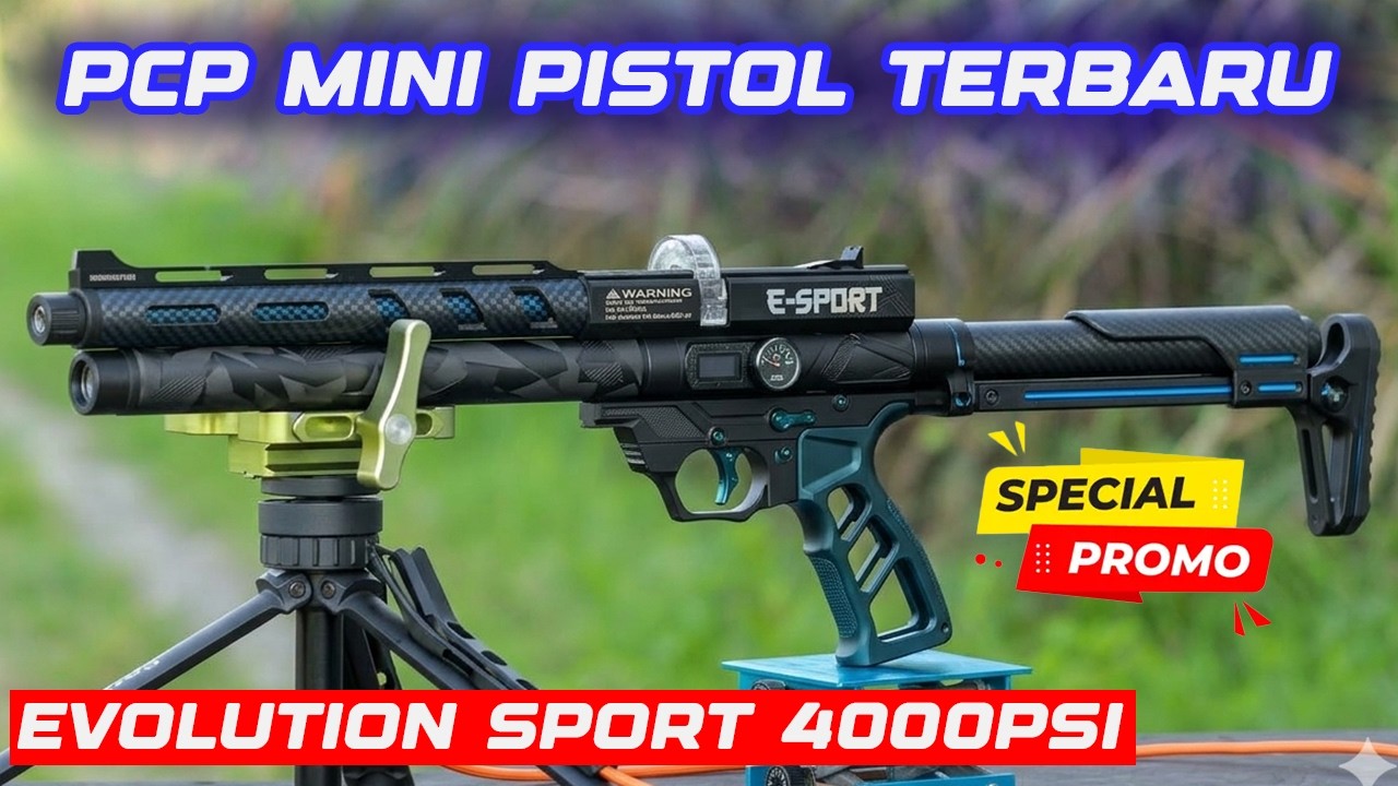 PCP MINI EVOLUTION SPORT BIG GAME 4000PSI PCP PISTOL MINI PISTOL MURAH | SENAPAN PCP TERBARU 2026