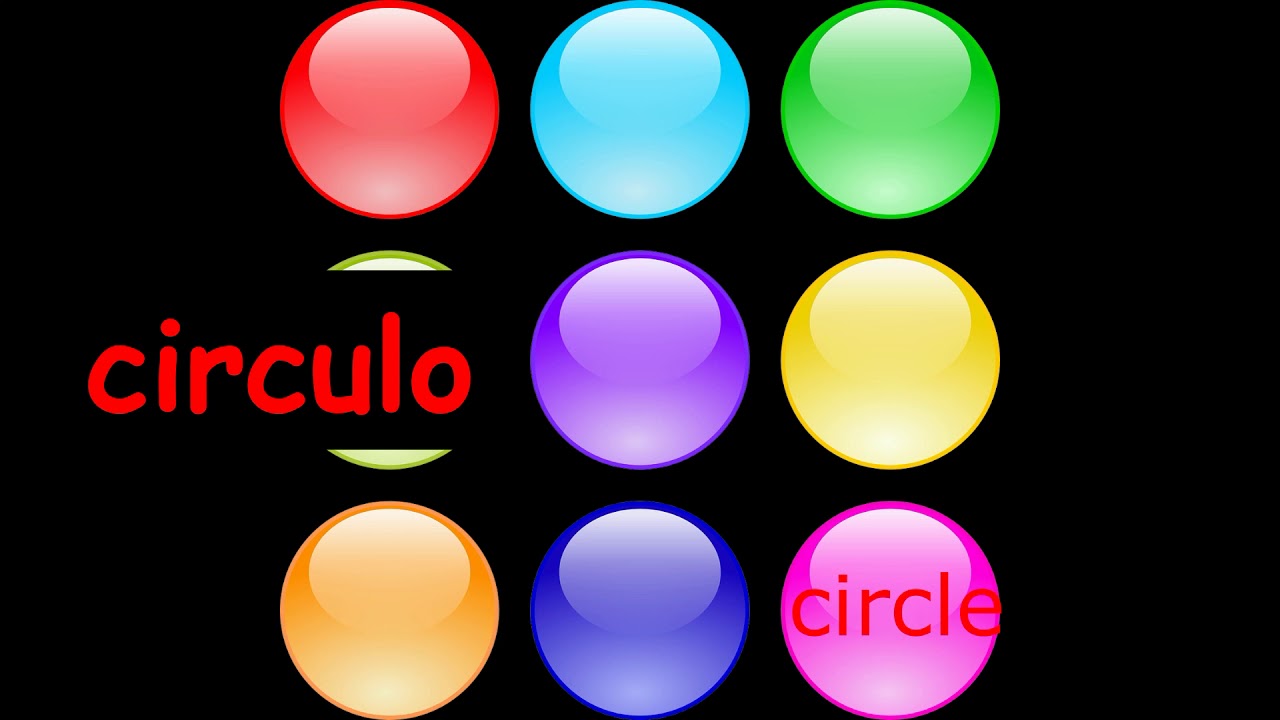 Rosie & Andy: Spanish for Kids- Word of the Day - circle / circulo