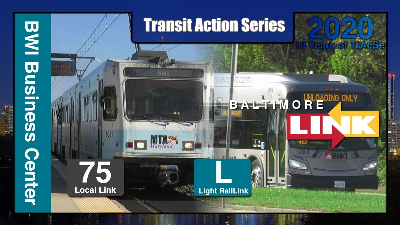 Baltimore, MD: BWI Business District Light Rail Station - MTA Maryland TrAcSe 2020