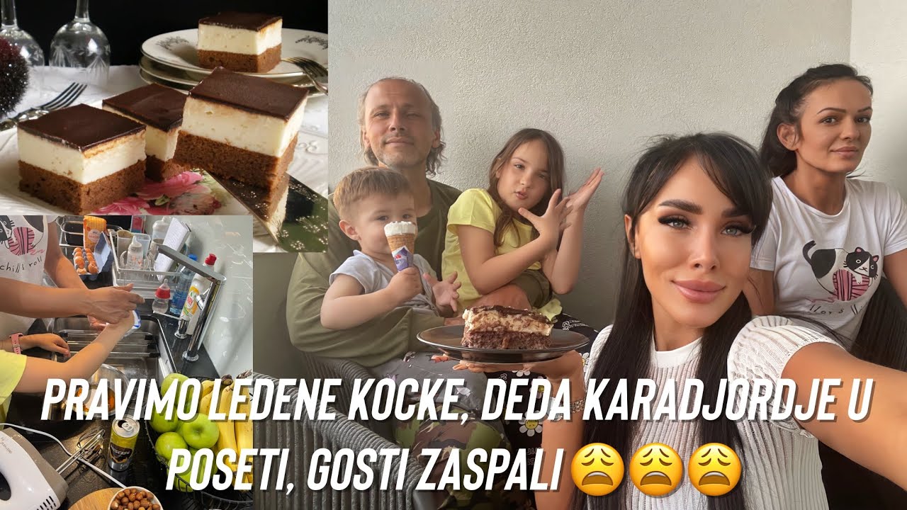 Bilja, deca i ja pravimo ledene kocke- Deda Karadjordje dolazi u gose + SVI SU ZASPALI 😩😩🫣