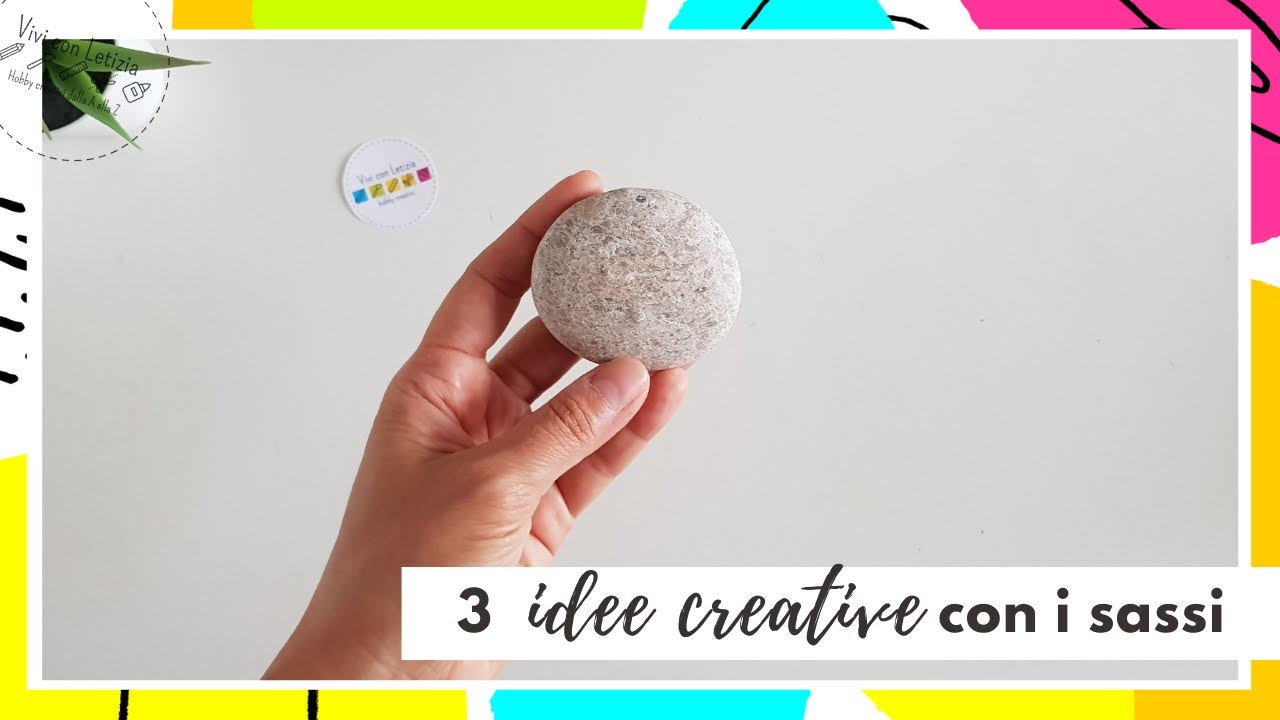3 IDEE CREATIVE per RIUTILIZZARE SASSI (2021) riciclo creativo tutorial #144