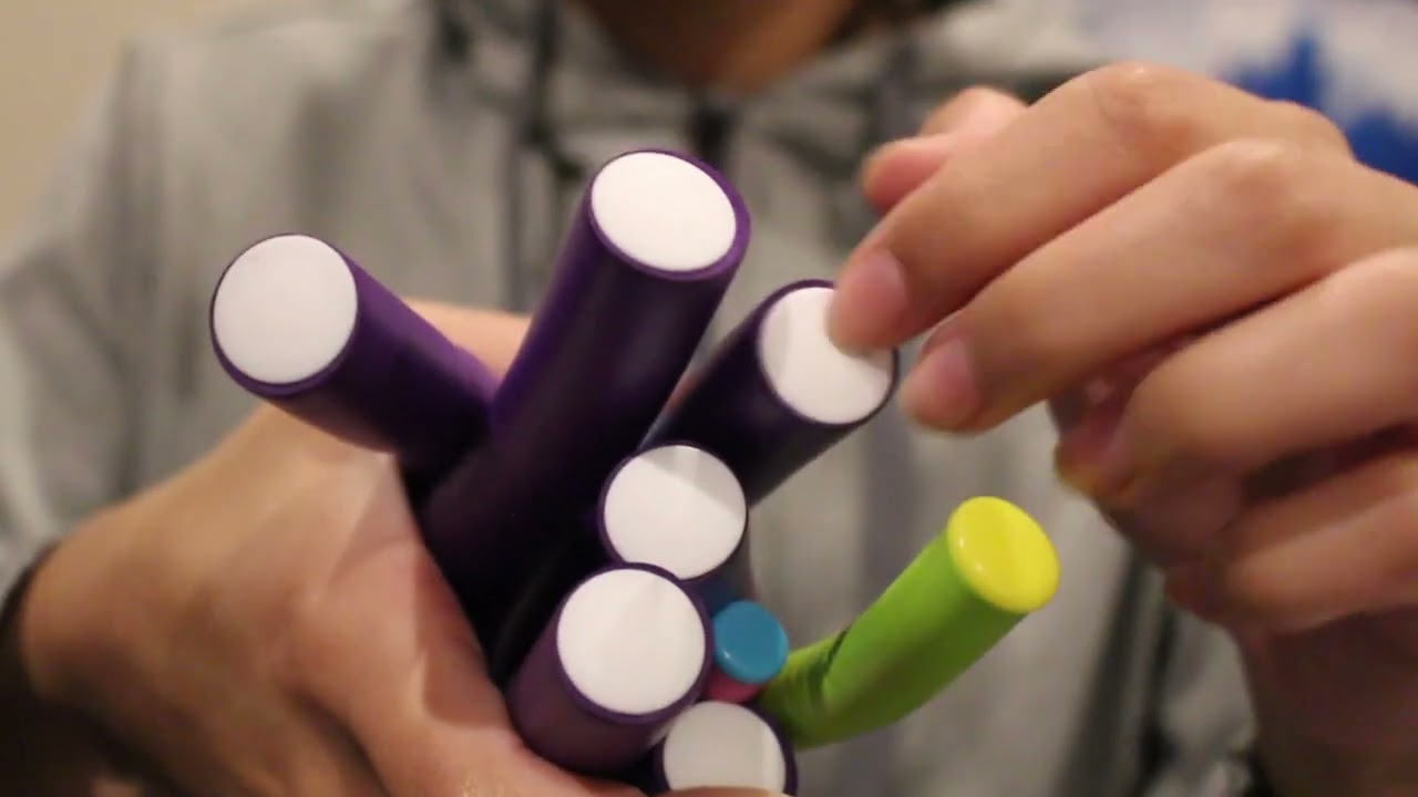 ASMR Foam Hair Roller Tapping+Crinkles, Lip gloss and Mascara | CV