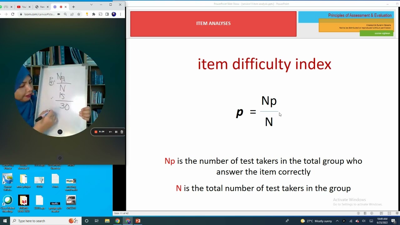 Item Difficulty (Part I)