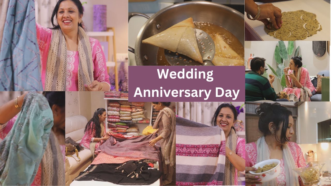 My Wedding Anniversary Day , खुद को दिए गिफ्ट्स , Made Special & Delicious Samosa & more..