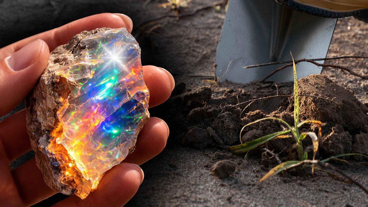 How to identify rare opals by observing only the soil.