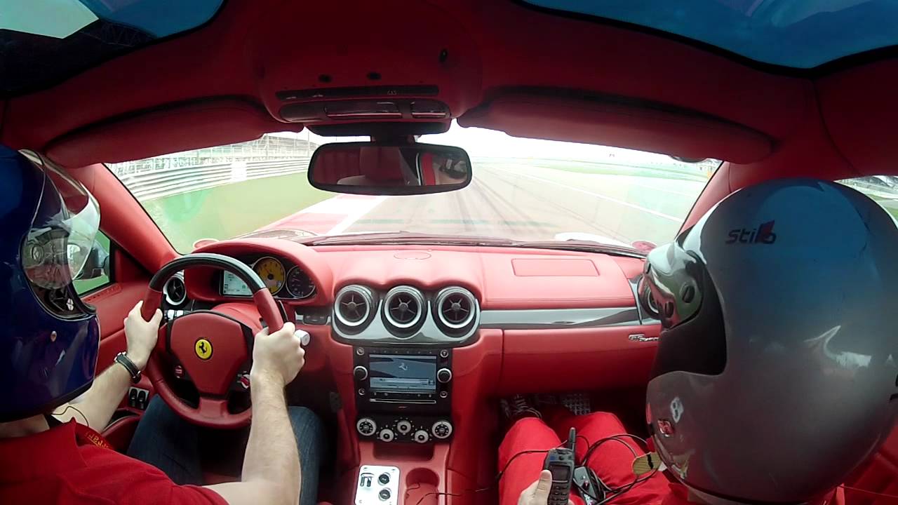 My 2011 Ferrari 612 Scaglietti on the GP F1 Circuit