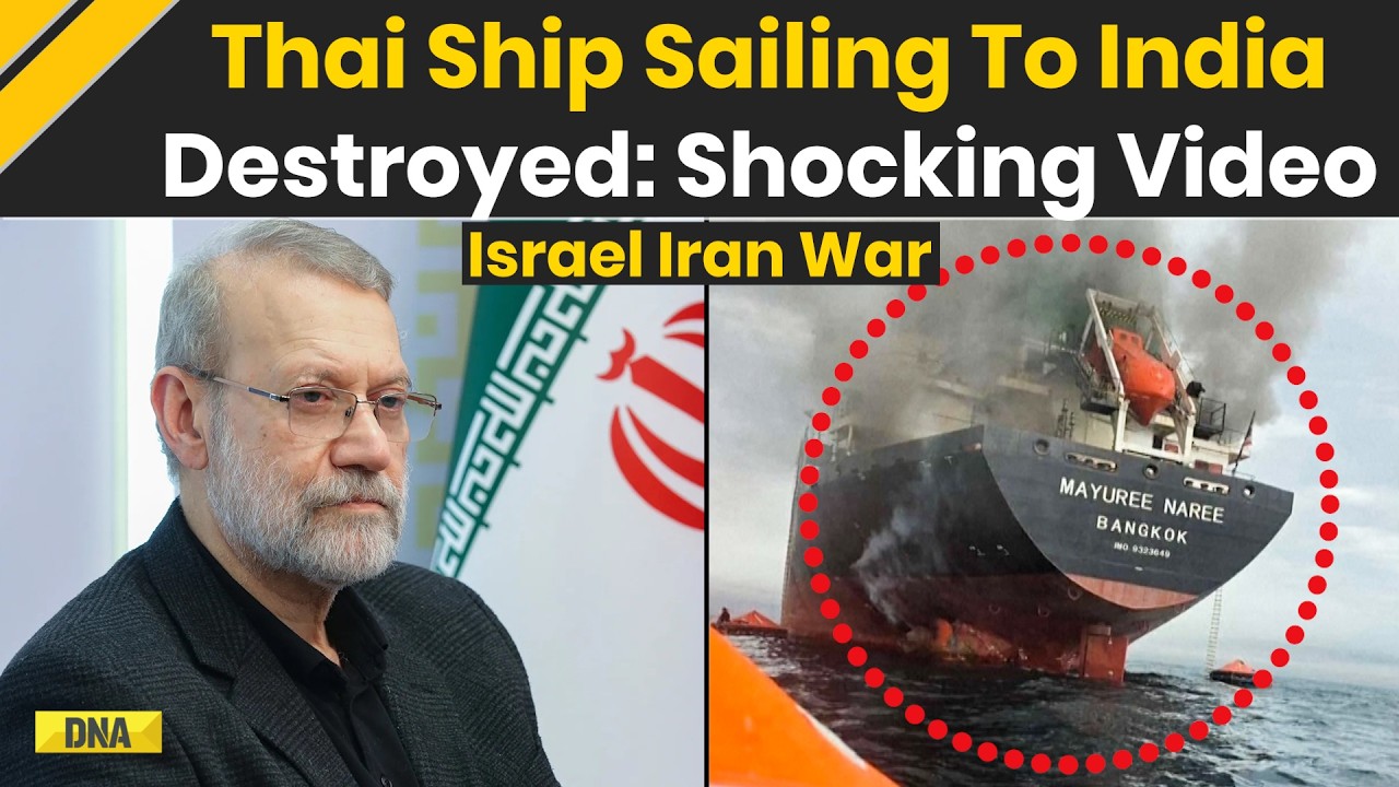 Iran Israel War: Thai Cargo Ship Sailing To India Destroyed In Strait Of Hormuz, Shocking Video Out
