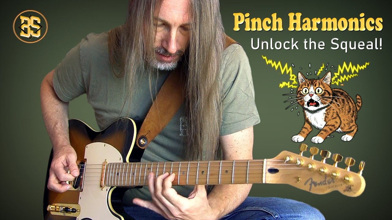 Unlock the Squeal: How to Master Pinch Harmonics 🎸🔥🙀 GuitarNerdery 059 ENH