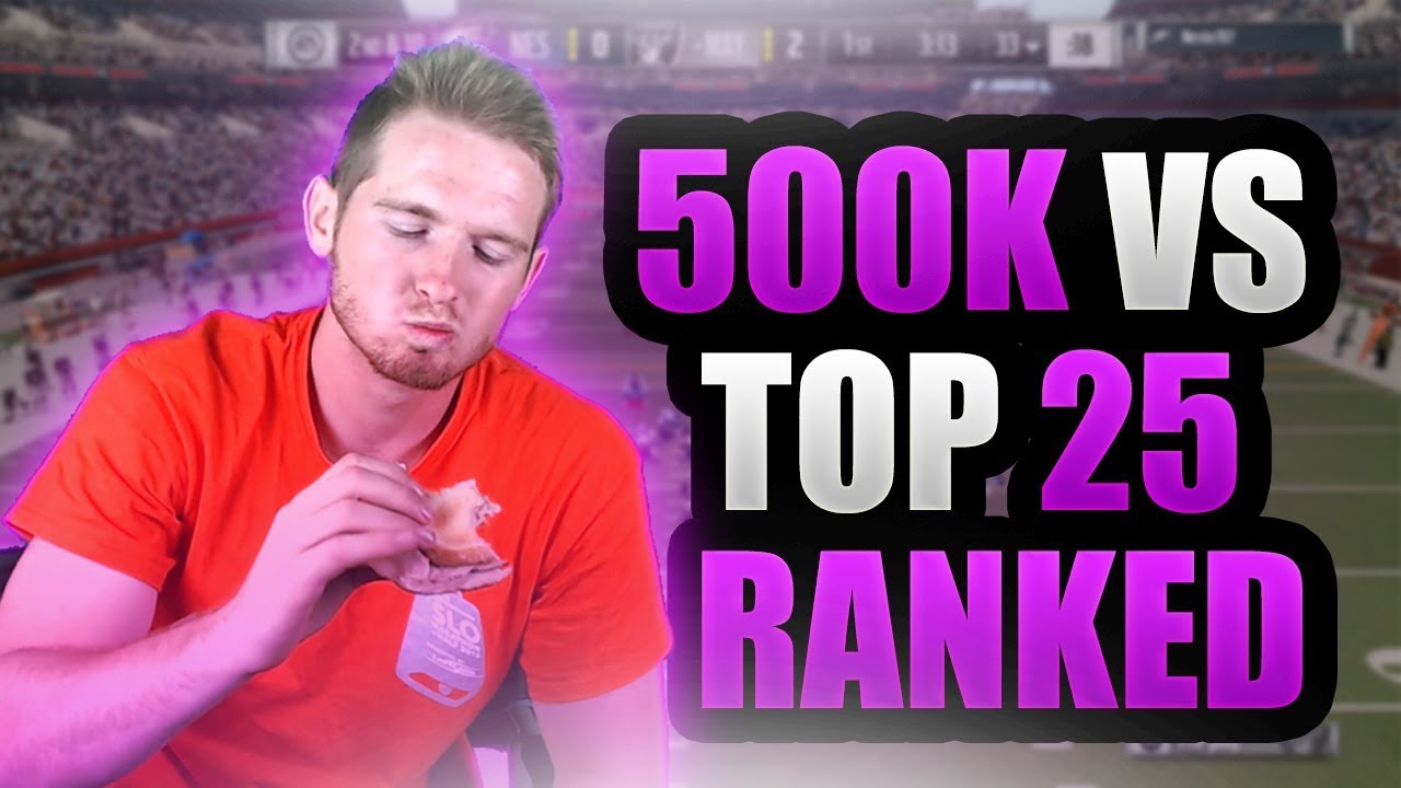 500K WAGER VS TOP 25 RANKED MUT PLAYER | Madden 17 Ultimate Team 500k WAGER