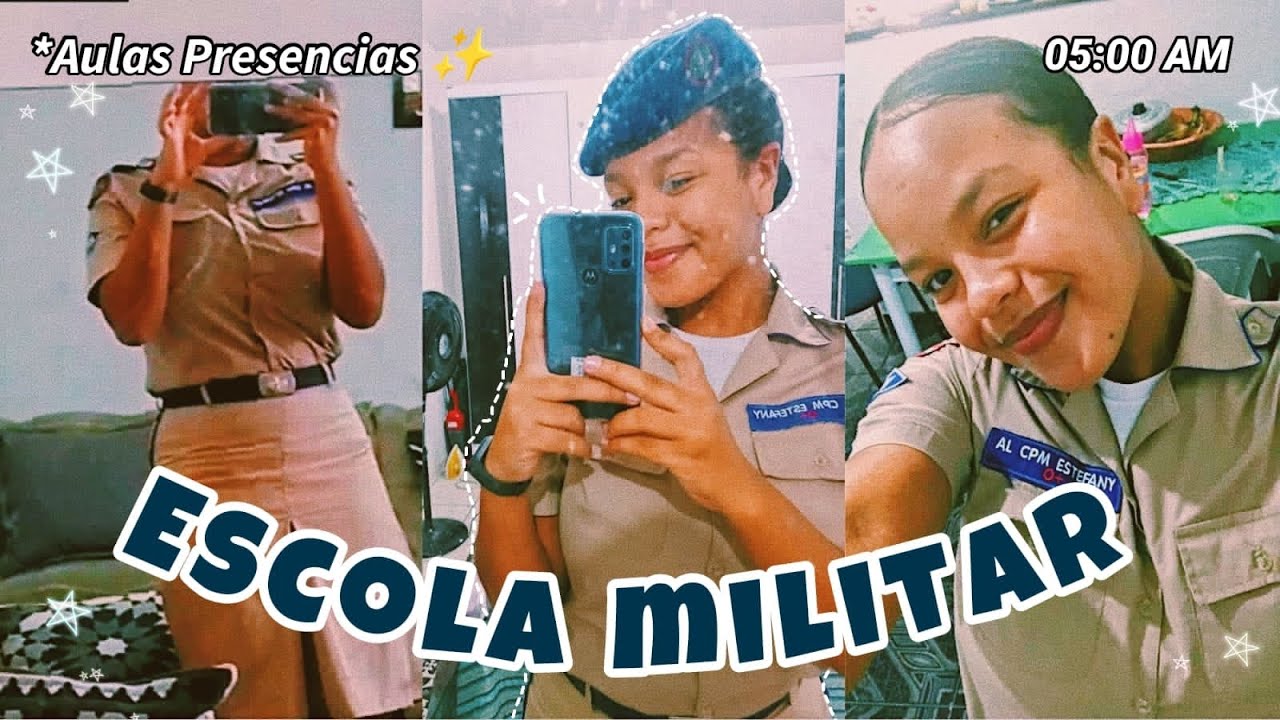 Arrume-se comigo para a escola/ colégio militar
