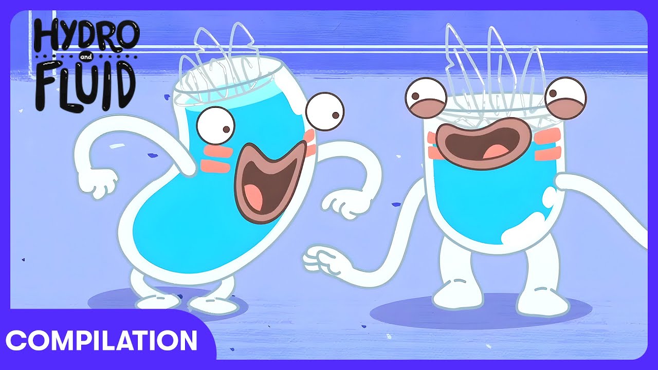 Hydro and Fluid - Wacky Ice Sculptures! | Kids Cartoons | WildBrain Moonbase