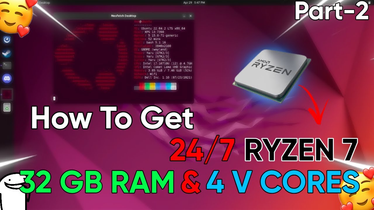 HOW TO GET FREE 24/7 RYZEN 7 32GB RAM & 4V CORES LIFETIME VPS | Start Your Own Hosting (Part 2)