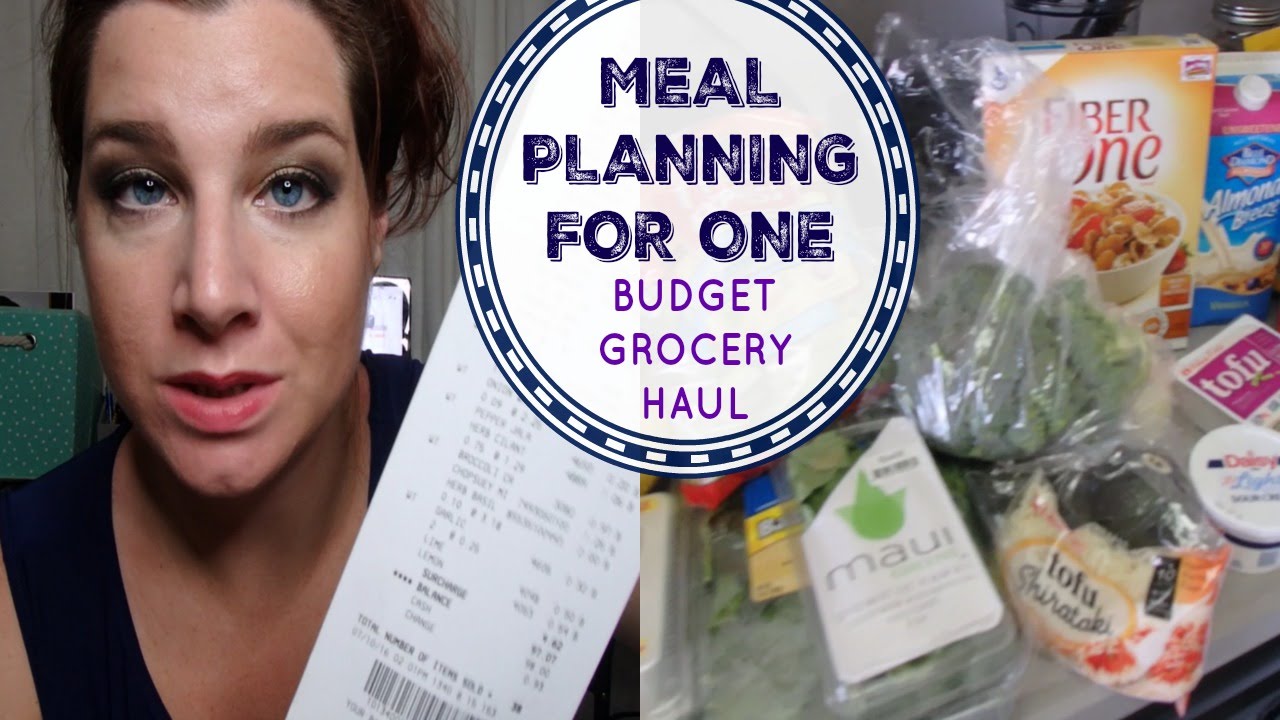 MEAL PLANNING FOR ONE | Budget Grocery Haul