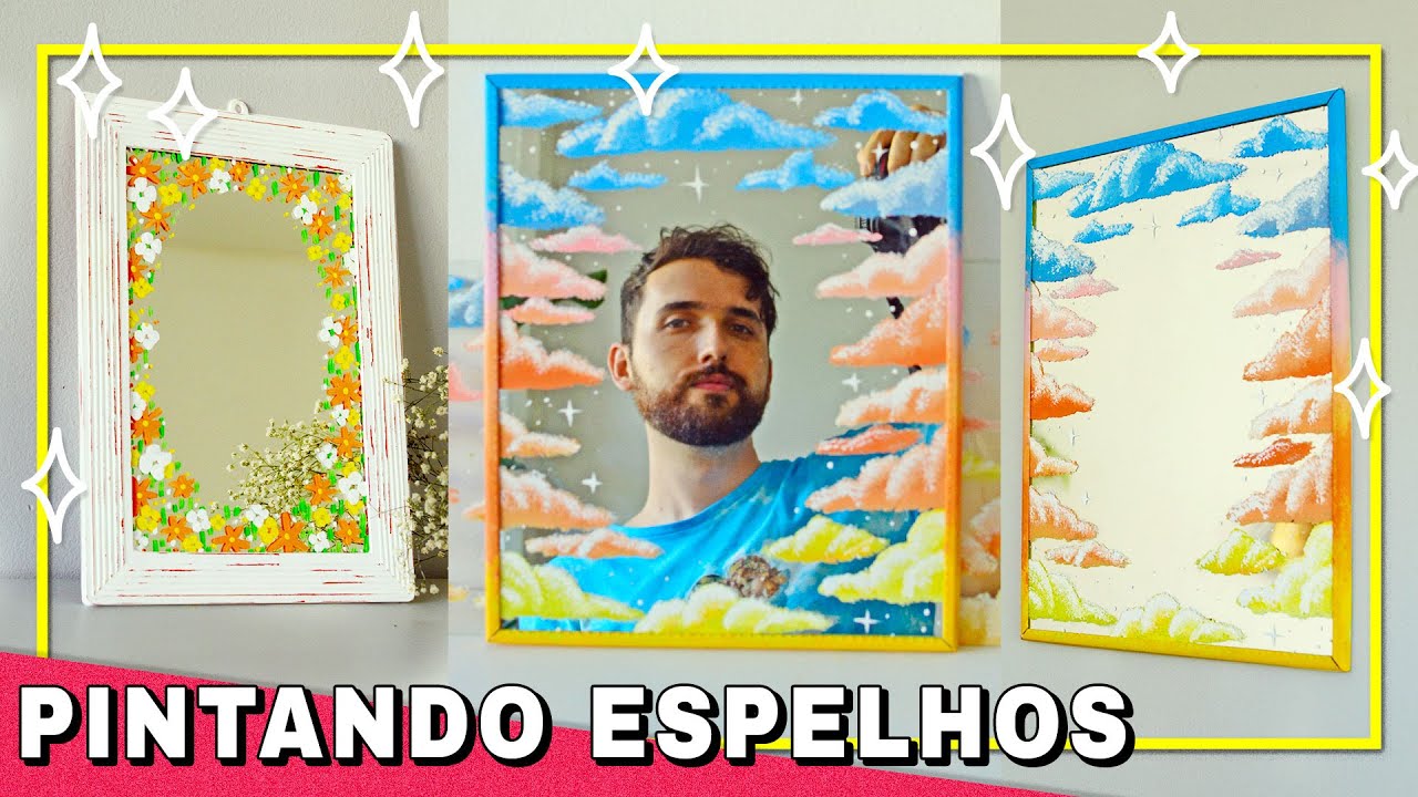 COMO PINTAR NUVENS E FLORES EM ESPELHO