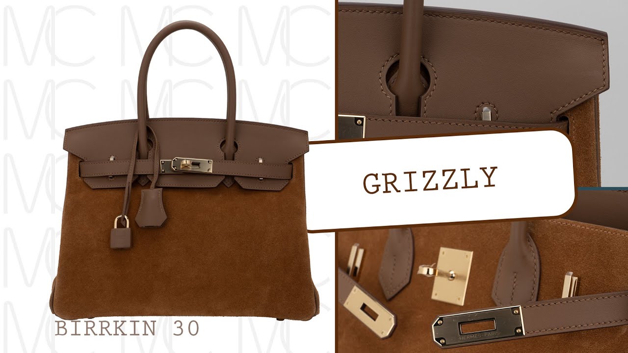 Hermès Birkin 30 Grizzly Edition - Perfect Year-Round Luxury • MIGHTYCHIC •