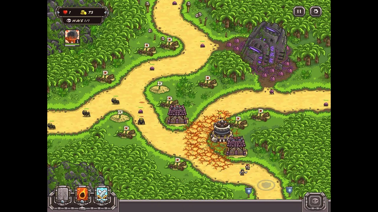 Kingdom Rush Frontiers Walkthrough / Lost Jungle / Iron Challenge / Veteran / 1080p60