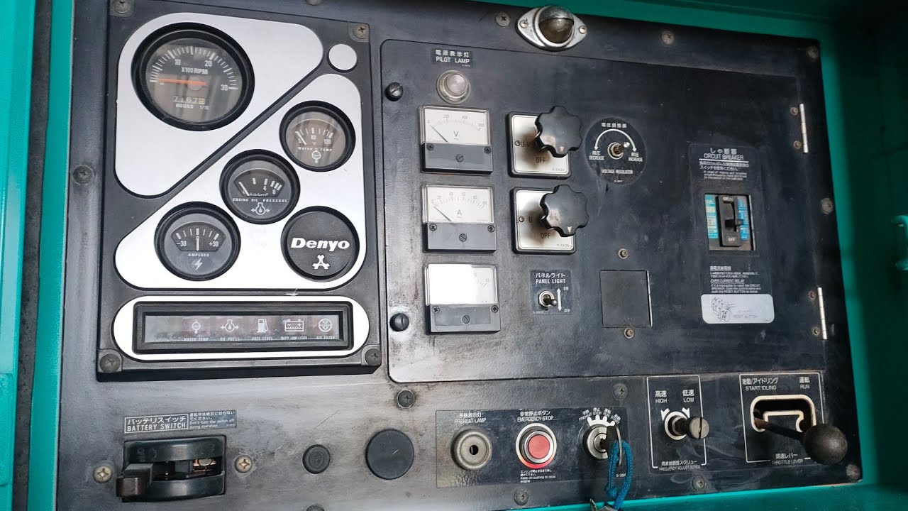 langkah cara menghidupkan dan mematikan mesin genset denyo manual ory japan